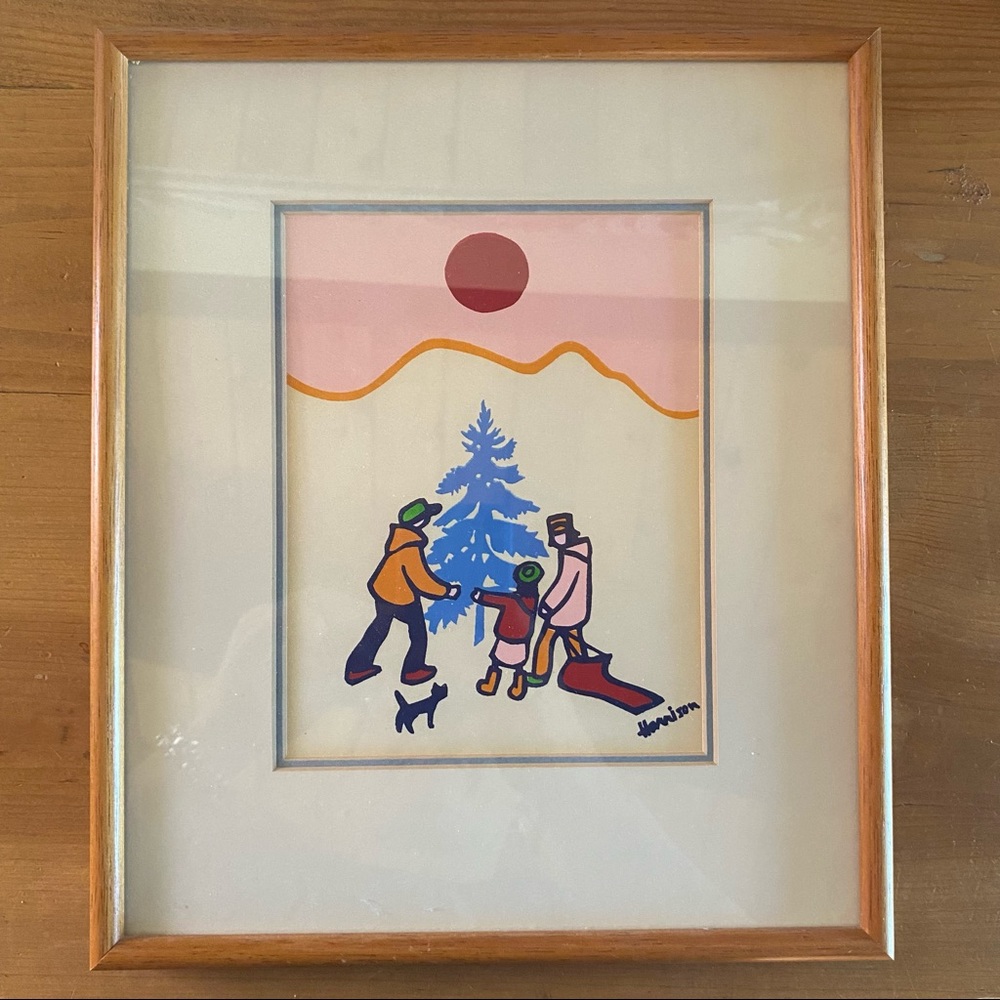 Vintage Ted Harrison print Yukon Art
